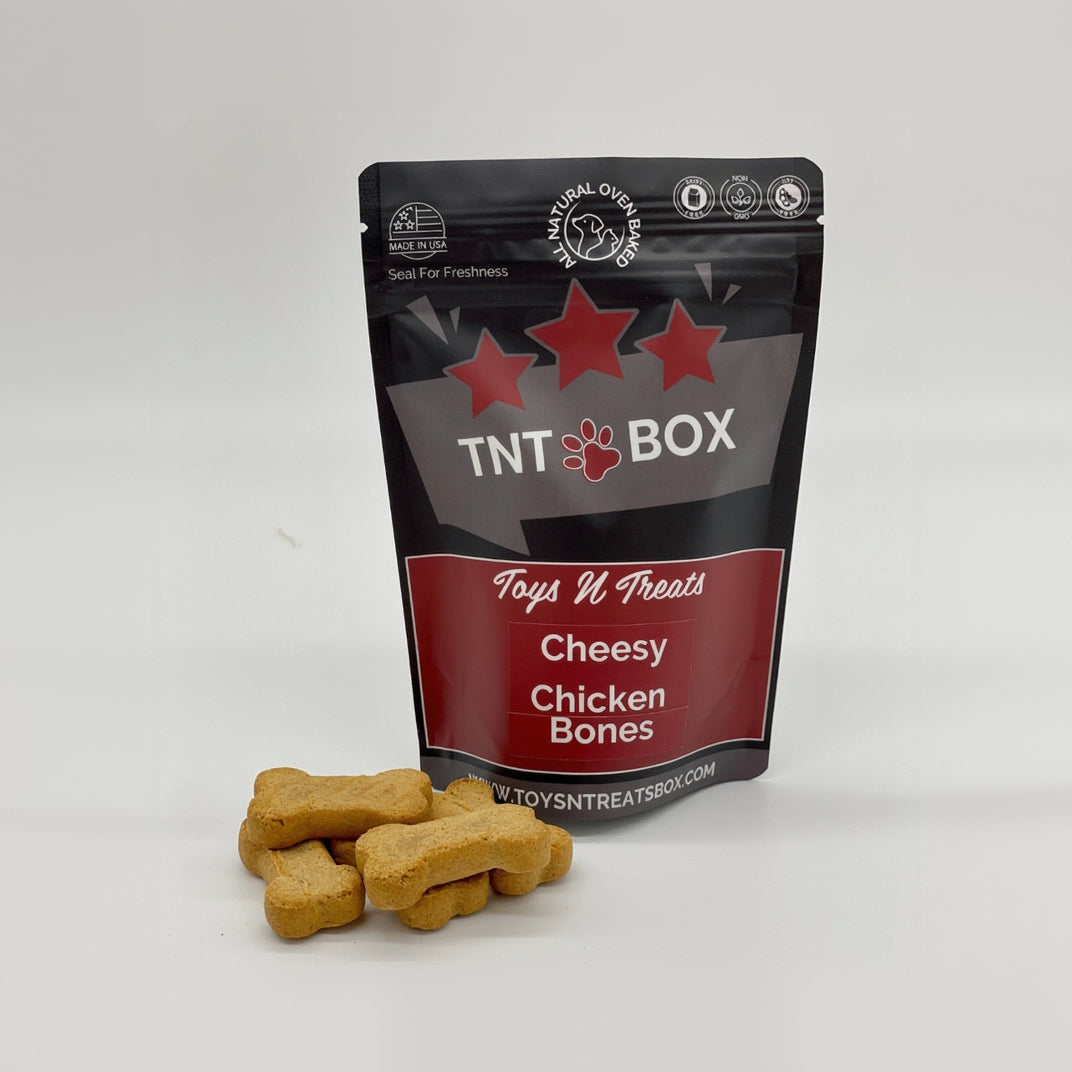 Cheesy Chicken Bones Dog Treats